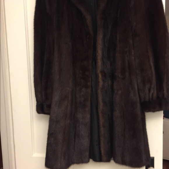 Ladies Mink Swing Coat, modern silhouette,